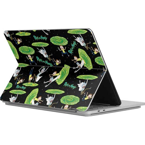 Adult Swim Rick and Morty Portal Pattern Surface Laptop Studio Skin
